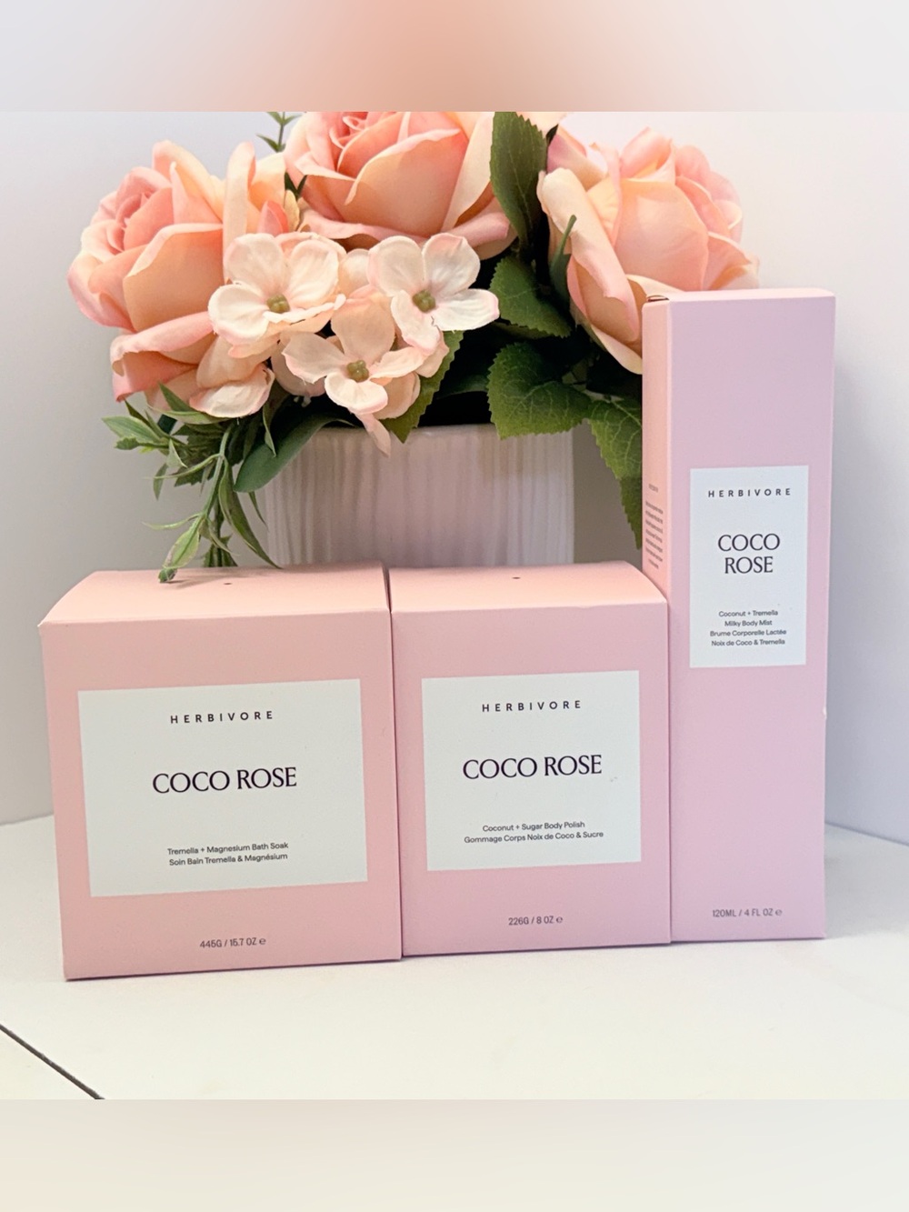 Herbivore Coco Rose 3-Piece Body Care Set - New